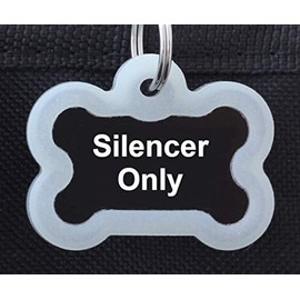 Silencer for Stainless Steel Bone Shape ID tag, Glow in The Dark
