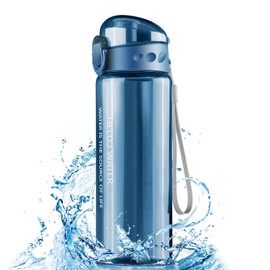 Uootach Water Bottle, 780 ml Sports Water Bottle, BPA-Free, Leak-Proof Water Bottle, One Press to Open, for Sports, Gym, Cycling, School, Office, Camping (Blue)