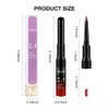 1Pcs Bright Fire Ruby Red Matte Lip Liner & Liquid