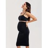 MOMANDA Women' s Maternity Skirt High Waist Midi Pencil Skirt