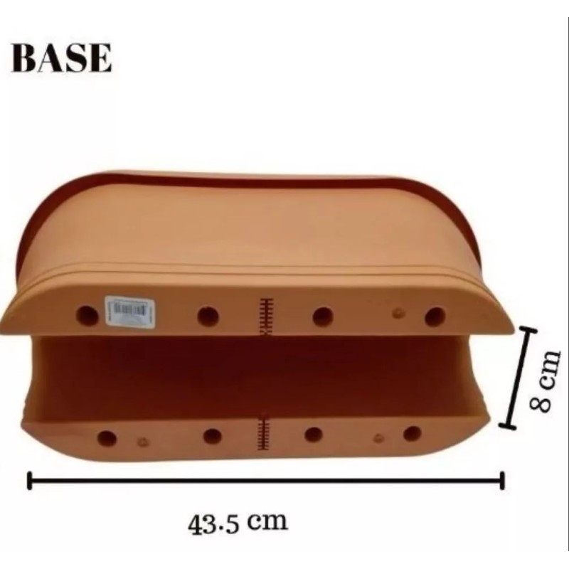 Maceta Para Barandal Balcón Color Terracota 3 Piezas