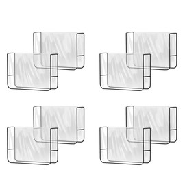 Aswalling 8 Pack Salon Chair Cover Protectors,Clear Square Hairdressing Chair Back Covers for Fits Most Standard Chairs
