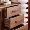 AENZOOY 6 Pack Walnut Wood Rounded Edge 5.04 Inch (128mm)