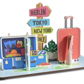 Geldgeschenk Für Urlaub In New York - Weltkarte 3D-Holzkarte | Geldgeschenke, Besonderer Reisegutschein Für Tokyo, Sydney, Berlin, Perfekt Für Alle Reiseliebhaber, Urlaubsgeld