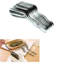 Mini Scoops for Dry Goods - 20Pcs Stainless Steel Canister Kitchen Scoop for Tea, Coffee, Ice Scooper for Ice Maker - Stainless Steel Scoops for Flour and Sugar Scoop for Canister Metal Scooper