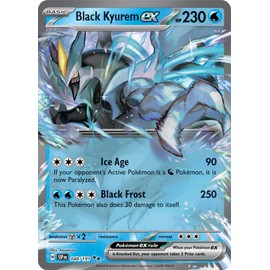 Pokemon - Black Kyurem ex 049/191 - Surging Sparks – Double Rare – Foil Single Card