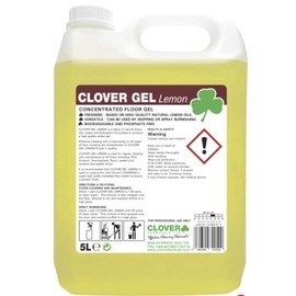 Clover Chemicals 107 Clover Gel Lemon Floor Gel, 5 L