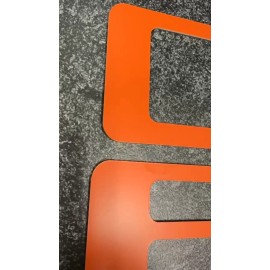 Advanced Trims TAILGATE Plastic Letters Inserts 2019-2025 Silverado ORANGE NOT VINYL