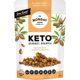 The Monday Food co. Keto Gourmet Granola Crunchy Roast Almond & Cardamom 300g