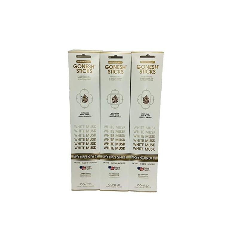 Gonesh White Musk Incense Sticks Total 240sticks