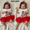 Aalizzwell 0-3 Months Baby Girls 4th of July Outfit Infant