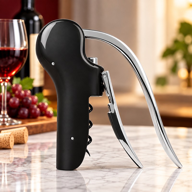 Manual Wine Corkscrew for Wine Bottles – Stainless Steel Opener