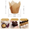 200pcs Tulip Cupcake Liners, Premium Muffin Liners Holders for Baking