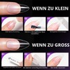 Gelike ec 552pcs Medium Coffin Nail Tips for Nail Design