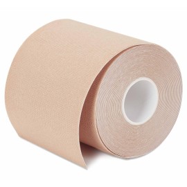 Hollywood Fashion Secrets Body Contour Tape, Medium, Skin-Safe Breast Lift & Shaping, Adhesive Cloth Strips, 197" Long Roll