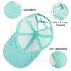Girls Glitter Baseball Cap Kids Ponytail Hat Adjustable Summer Mesh