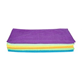 Fabuloso Microfiber Cleaning Cloths, 12 ct, Rainbow Colors | Lint-Free, Scratch-Free Cleaning Cloths for Surfaces and Wood Furniture | Microfiber Dustless Cloth for Bold and Bright Cleaning Experience