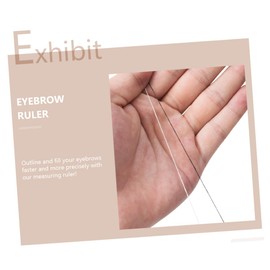 Healeved 2sets Eyebrow Measurement Ruler Makeup Assistant Tool Simple Accurate Application 2pcs*2