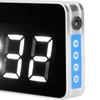Desk Clock Glass Mirror Luminous Function LED Display Perpetual Calendar