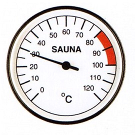 Unbekannt Infraworld S2214 Thermometer 100 mm Diameter Sauna Accessories Sauna Meter