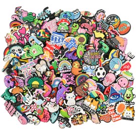 200 PCS Cute Pins Bulk, Funny Backpack Pin Aesthetic Lapel Badge Pin Set Brooch Pins for Backpacks, Hats, Bags