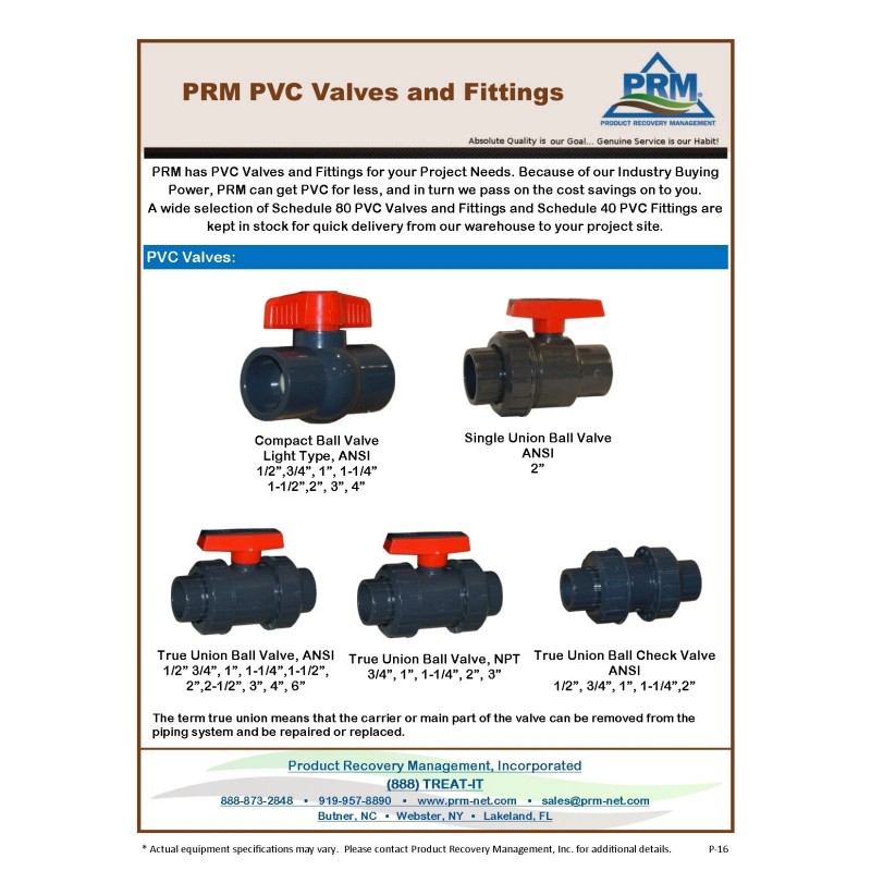 ERA New Sch 80 PVC 3 Inch True Union Ball