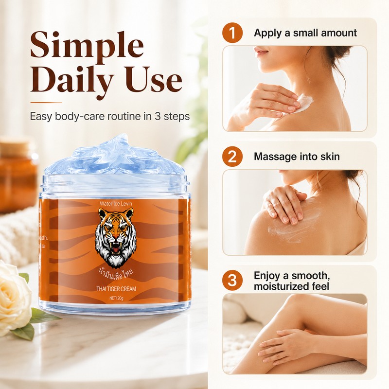 Thai Tiger Massage Cream for Body Care – Moisturizing Comfort
