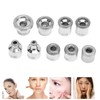 9pcs Microdermabrasion Replacement Tips Metal Multi Size Professional Facial Dermabrasion