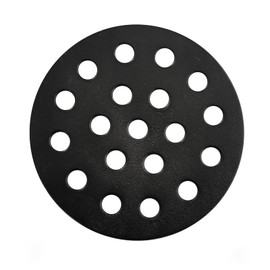 Quantfire 6.5" Cast Iron Bottom Fire Grate, BBQ High Heat Charcoal Plate for S/Mini/Medium Big Green Egg Fire Grate Grill Charcoal Replacement Accessories