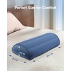 Luxtude Inflatable Bolster Pillow for Legs, Half Moon Pillow Under