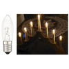15 Pcs 3W 2700K Warmwhite Glass Bulbs Tapered Candles E10