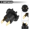 Motoforti Headlight Headlamp Bulb Socket Adapter, for Mazda 3 2004-2009,