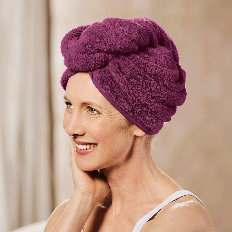 Erwin Müller Turban Microfibre Berry 28 x 70 cm Pack