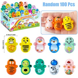 Dilycery 100PCS Mini Tumbler Toys Party Faovrs Pinata Goodie Bag Stuffer Fillers for Kids, Treasure Box Toys for Classroom Preschool Kindergarten Graduation End of the Year School Students Prizes