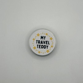 'Travel Teddy' cute gift | tiny teddy bear presented in small tin | perfect mini present
