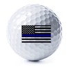 Thin Blue Line American Flag Golf Balls - 3 Pack