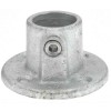 PRO-SAFE Galvanized Structural Pipe Rail Fitting: Round Flange for 1"