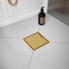6-Inch Square Shower Drain with Hair Catcher, 2-in-1 Tile Insert