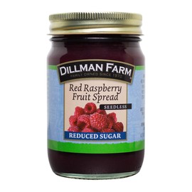 Dillman Farm Reduced Sugar Seedless Red Raspberry Preserves, 15oz (Pack of 6)