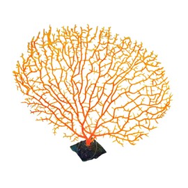 XROLAND Artificial Coral Branch Décor Faux Coral Reef Décor Artificial Coral Branch Décor Sea Fan Coral Decorations Aquariums Ornament Fish Tanks Landscape