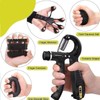 Shengsenfu Adjustable Hand Grip Strengthener Kit 7Piece Grip Strength Trainer