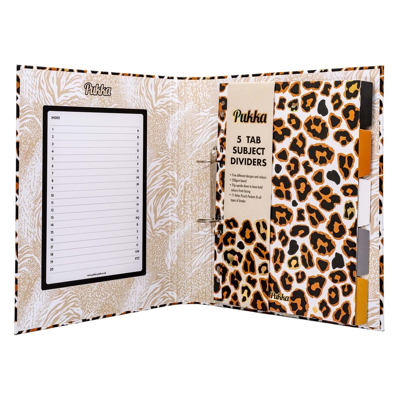 Pukka Pad, Wild A4 Preloaded Rollbound Ringbinder – includes Personal