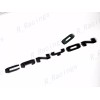 GMC 5PCS Gloss Black Red Door Rear Grill AT4 Canyon