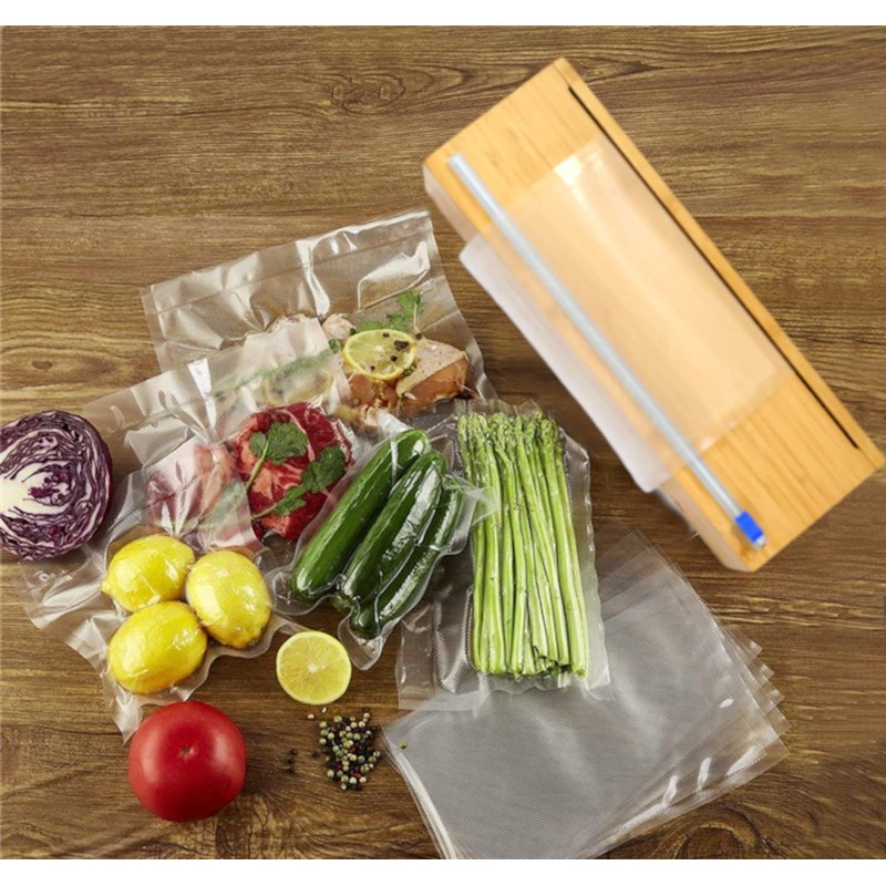 Extra Large Vacuum Sealer Bag Roll Dispenser with Slide Cutter