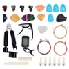 Guitar Accessories Kit Tuner Strings Changing Capo Picks Nail Cover