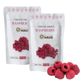 The Snack Haus Freeze-Dried Raspberries 1.06 Oz | All-Natural, No Preservatives | Nutrient-Rich, High Fiber Snack | Perfect for Yogurt, Granola, or On-The-Go! (Pack Of 2)