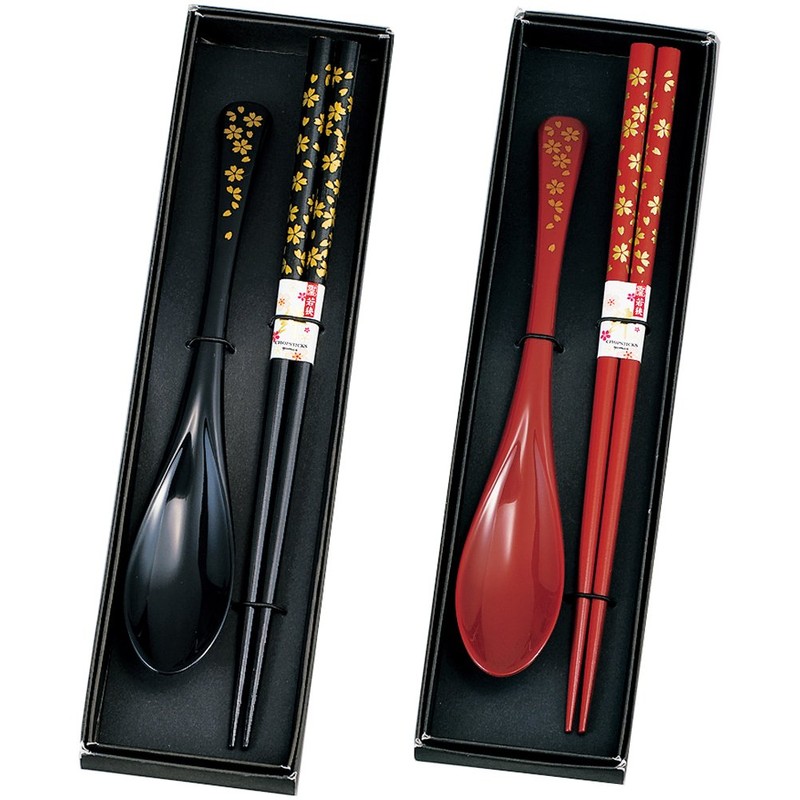 Chopsticks, Spoon Cherry Vermillion 16629