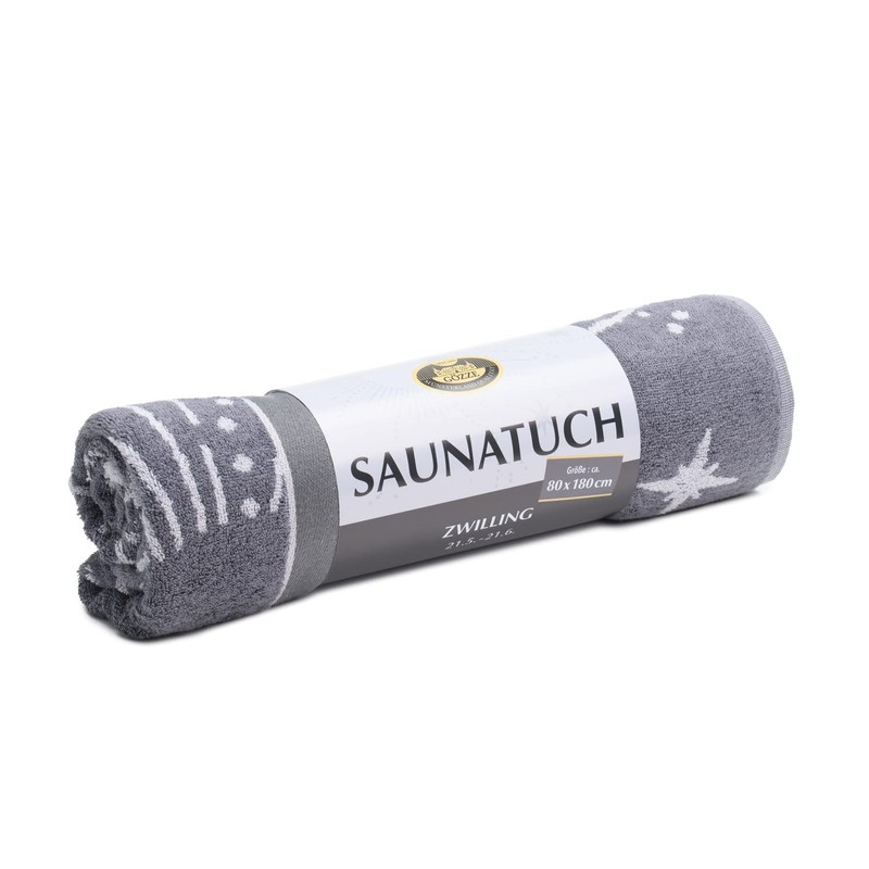 Gözze - Fluffy Sauna Towel with Zodiac Star Sign Design,