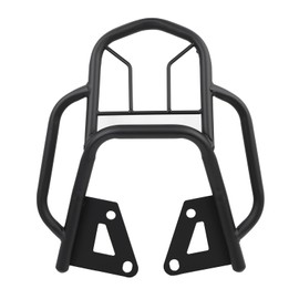 Mokuo Motorcycle Rear Luggage Rack with Handrail in Heavy Iron Material Compatible with Honda Grom Msx 125 SF 2013-2016,Black Color