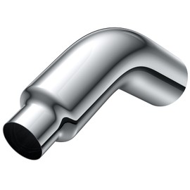 JY PERFORMANCE 4 Inch (ID) Diesel Exhaust Tip Elbow Tip 4'' Inlet 6'' Outlet 23'' Long Chrome Turndown Exhaust Tip